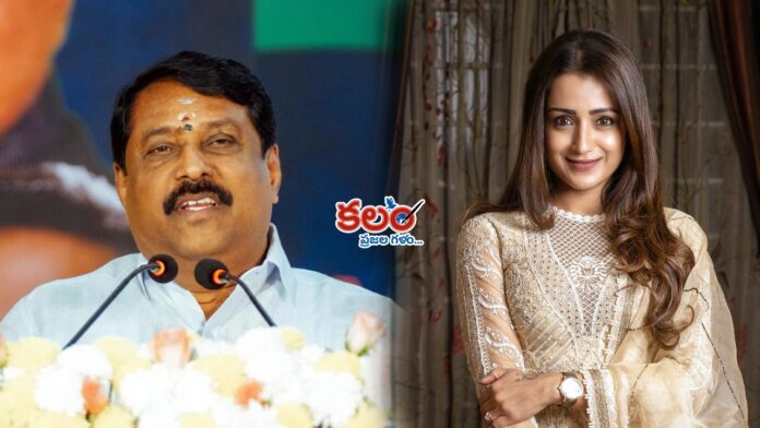 Actress Trisha Slams BJP Chief Nainar Nagendran Over Vijay Politics Jibe Actress Trisha
