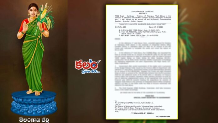 Telangana Thalli Statue