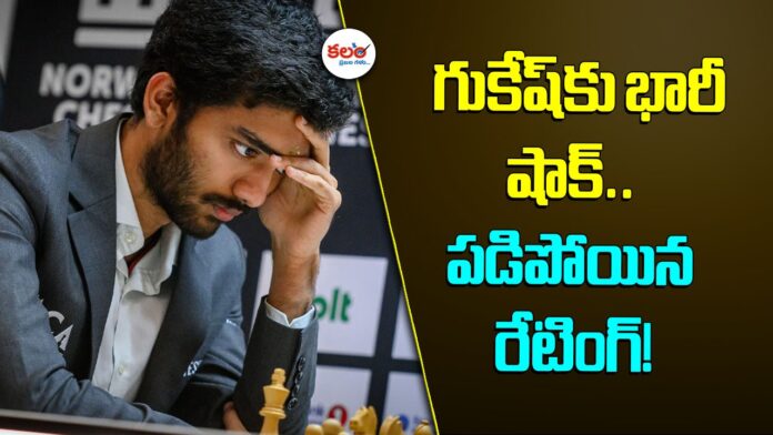Gukesh Rating Drops